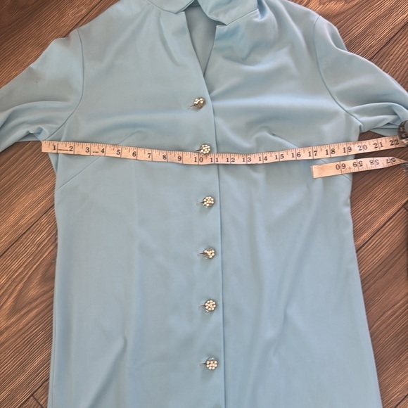 Vintage Union made size 14 maxi dress with super cool rhinestone buttons - Picture 10 of 14